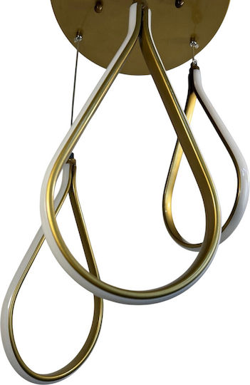 Epiplo-Fos Pendant Light Gold 30x30x80cm