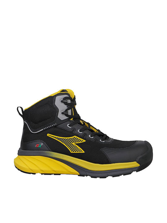 Utility Diadora Waterproof Safety Boots Black S3S with ESD, HRO, Metatarsal Protection (M), Slip Resistance (SR) Certification