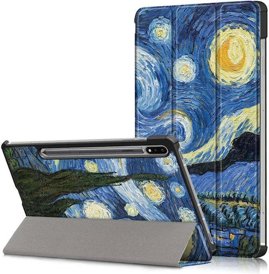 Husă Tabletă Lenovo Idea Tab Pro 12.7 2025 Skyddar Innovation Stand Multi-unghi Funcție Sleep Wake Foldpro Starry Night Set Sticker