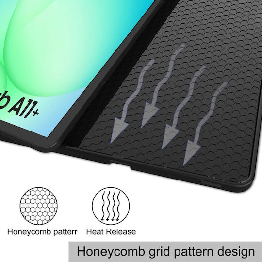 Case Samsung Galaxy Tab A11 Plus 11" Tpu Silicone Ultra Slim Smart Cover – Black