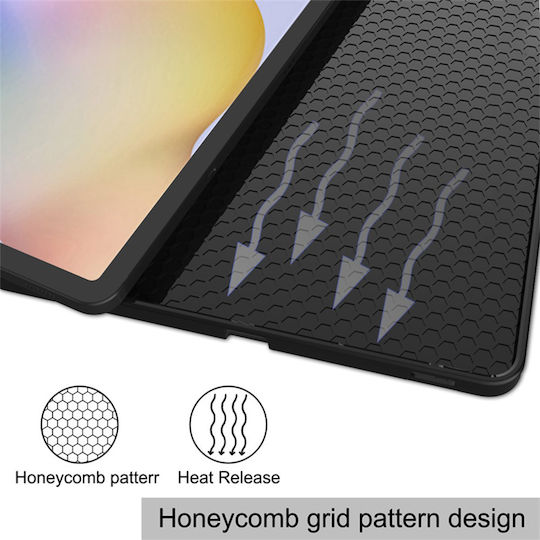 Husă Samsung Galaxy Tab S10 Lite Fe 10.9" 2025 Suport S Pen Eco Piele Smart Cover – Negru