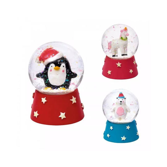 Weihnachtliche Schneekugel 4.3x4.3x6.3cm 1Stück (Μiverse Designs)