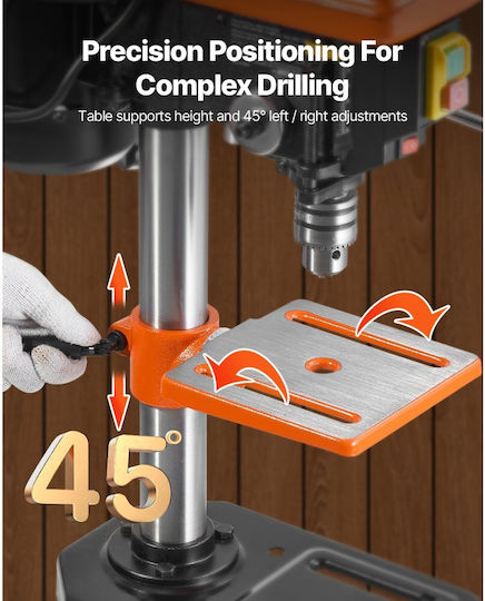 Vevor Benchtop Drill Press TSZC22A5D850U8U3X001V2 with Power 500Watt