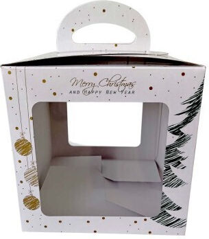 Christmas Box Suitcase Panettone 20x20xH20cm