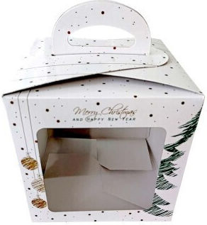 Christmas Box Suitcase Panettone 20x20xH20cm