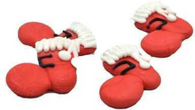 xfood Weihnachtsaccessoires Santa Boots Kleine Dekorative Gläser 8 Stück