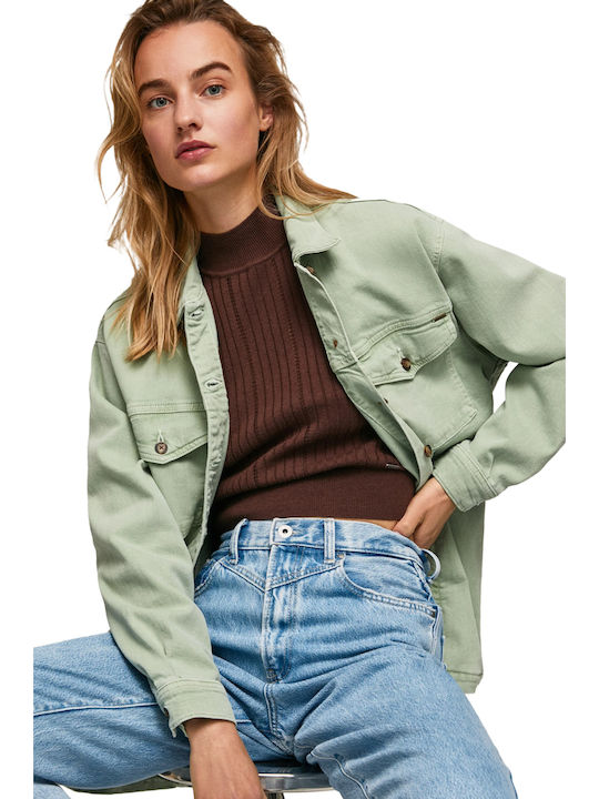 Damen Grün Overshirt