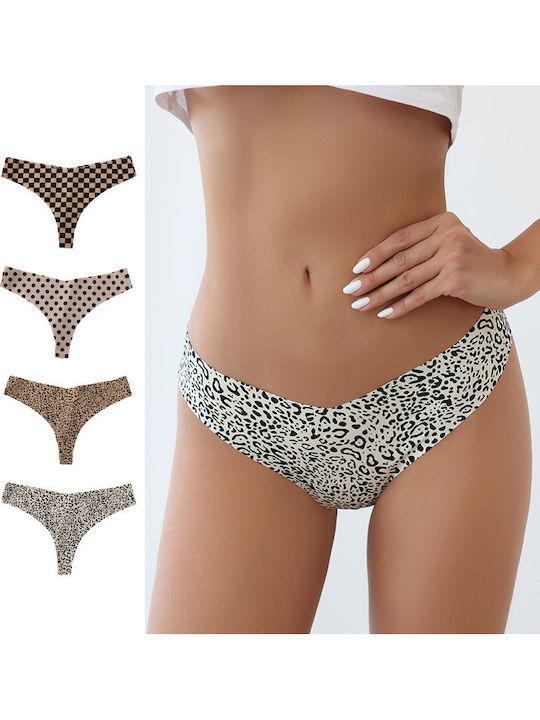 Women's String Seamless Animal Print