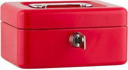 Sax 10" 812 Red Metal Cash Box