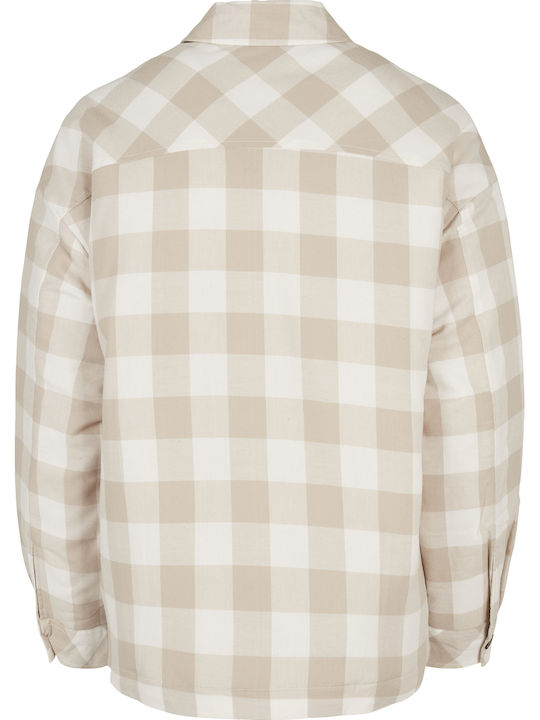Damen Geprüft White Sand/Light Taupe Overshirt Oversized