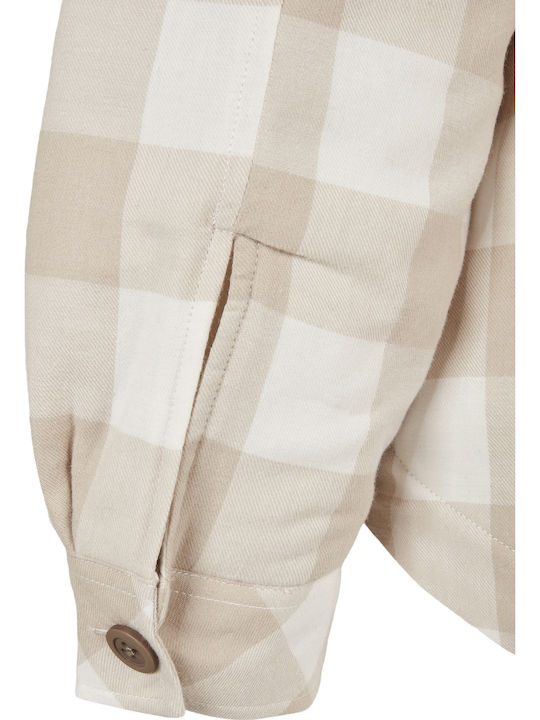 Damen Geprüft White Sand/Light Taupe Overshirt Oversized