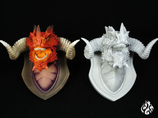 Monster Trophies Red Dragon Wall Decoration Thematic Dungeons Dragons