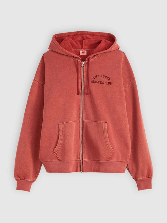 Sweatshirt with Hood Red