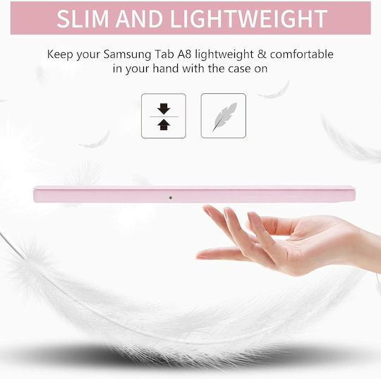Husă Samsung Galaxy Tab A11 Plus 11" Tpu Silicon Ultra Slim Smart Cover – Roz