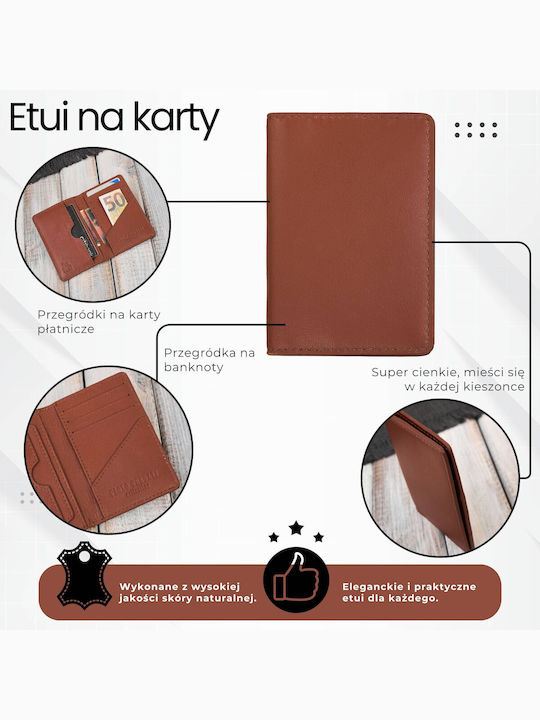 Δερμάτινο Ανδρικό Πορτοφόλι με RFID Ταμπά