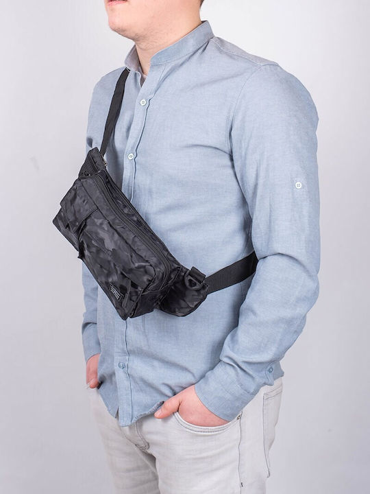 Herren Bum Bag Taille Schwarz