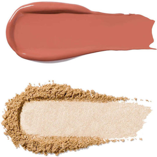 Sunkissed Glow Duo Crema Blush Iluminator Strălucitor Paletă Nuanță Mauve Horizon Profusion Cosmetics