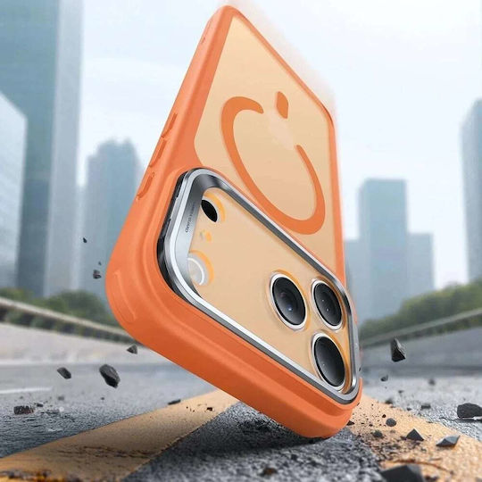 ESR Classic Hybrid Halolock Kickstand Umschlag Rückseite Silikon Orange (iPhone 17 Pro)