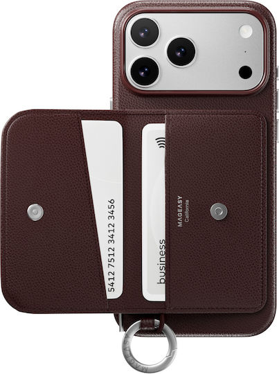 Mageasy Wallet Μπορντό (iPhone 17 Pro Max)
