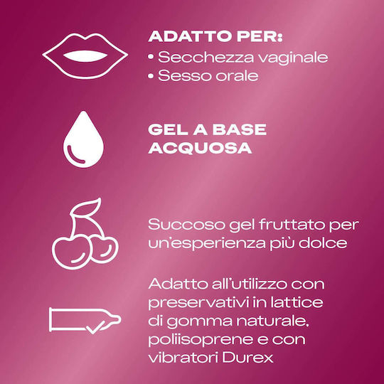 Durex Anal Vaginal Lubrifiant Cireș 50ml