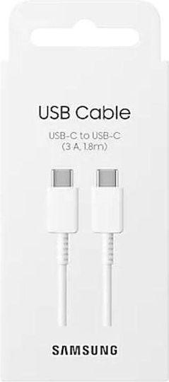 Samsung USB 2.0 Kabel USB-C männlich - USB-C Power Delivery Weiß 1,8 m EP-DX310JWEGWW