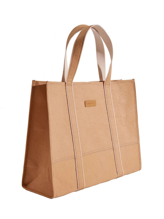 Chalicca On Go Large Tote Bag Brown