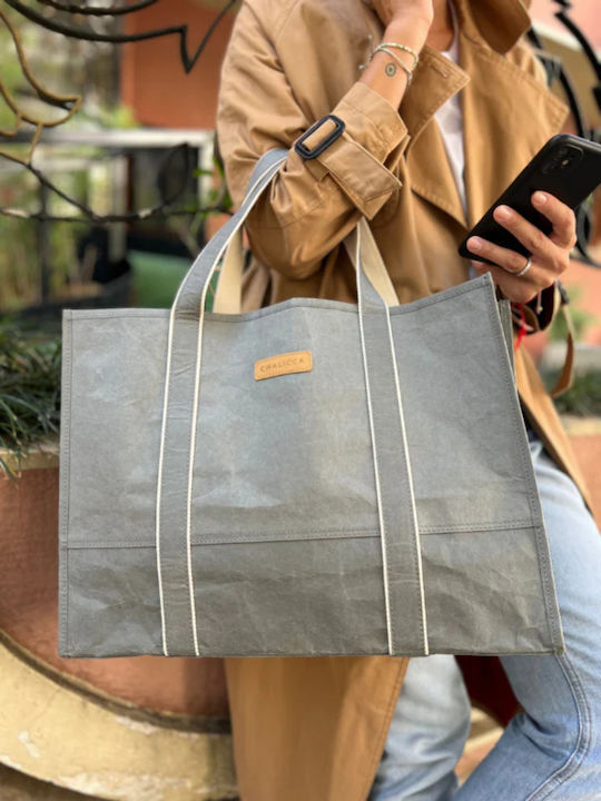 Chalicca On Go Large Tote Bag Gray