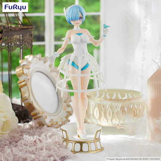 Re Zero Exceed Creative Pvc Statue Rem Cage Dress 22 Cm