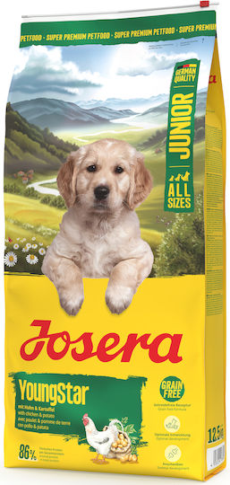 Josera Junior Young Star 3kg Ξηρά Τροφή για Κουτάβια με Κοτόπουλο, Πατάτες και Πουλερικά