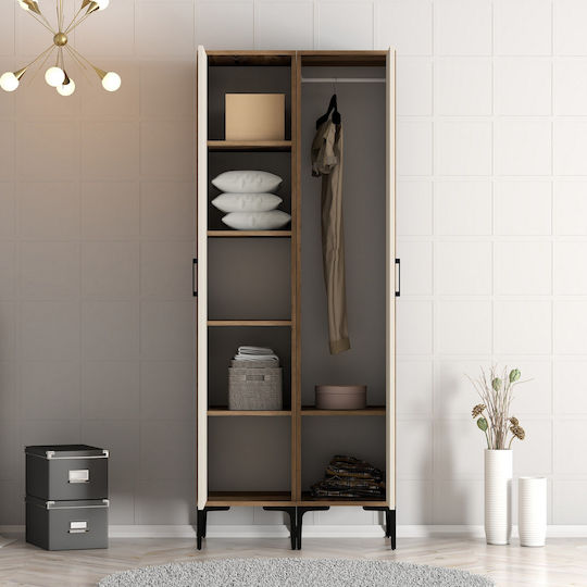 Dulap Două Uși Rr Lidya Crem 80x47x201cm