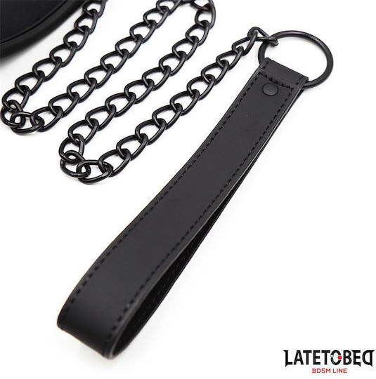 Set Collar Leash Neoprene Black