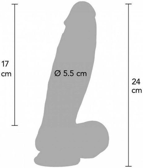 Glass Dildo With Suction Cup Flesh