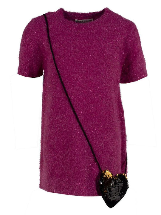 Evita Kinderkleid Knitted Fuchsia