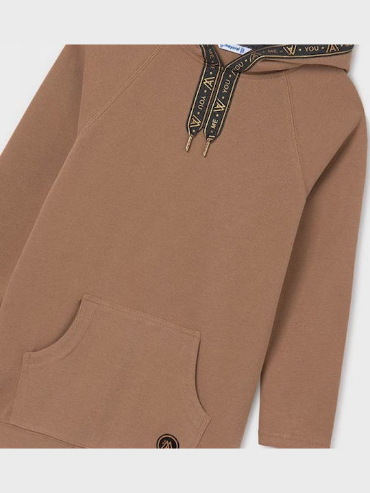 Girls Sweatshirt Dress Long Sleeve Cinnamon