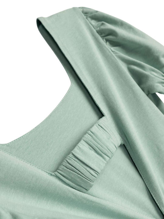 Kinderkleid Kurzärmelig Dark Pistachio
