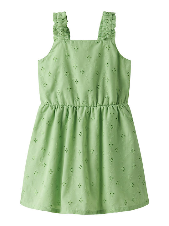 Rochie pentru Copii Fără mâneci Lime Green
