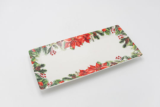 Platou Rectangular Roșu Alexandrino 33cm