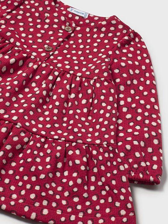 Kinderkleid Langärmelig Red