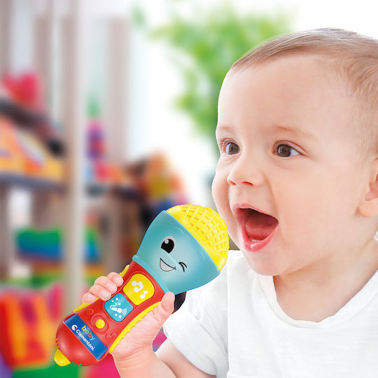 Baby Clementoni Musical Instrument Microphone (Speaks Greek) with Music and Sounds
