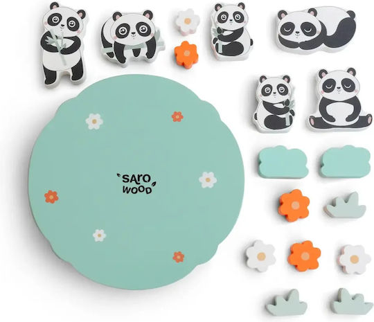 Saro Stacking Game Panda Wooden for 36+ Months