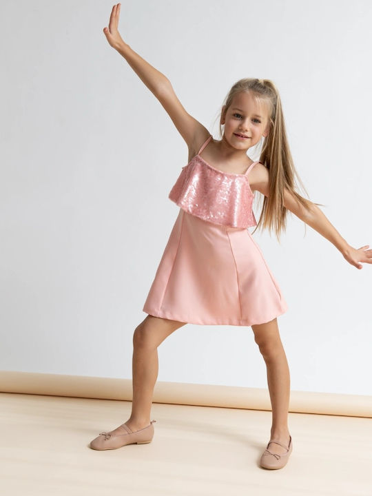 Rochie pentru Copii cu Paiete Pink