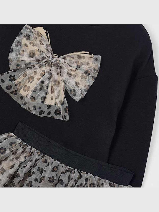 Kids' Set with Skirt Winter 2pcs Black