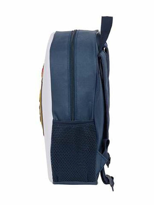 School Bag Real Madrid C.f White Navy Blue 27 X 33 X 10 Cm