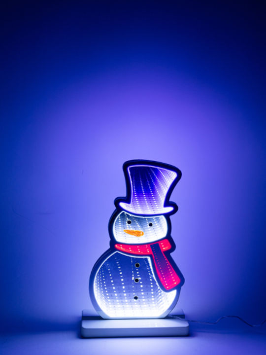 Eurolamp Snowman 17.5x5.5x33cm Decorative Design Mirror Led Tape Transformer 87 Led Multicolour Led Extension Power Supply 3m Ip20 Eurolamp