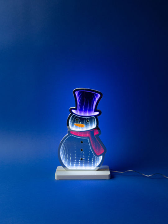 Eurolamp Snowman 17.5x5.5x33cm Decorative Design Mirror Led Tape Transformer 87 Led Multicolour Led Extension Power Supply 3m Ip20 Eurolamp