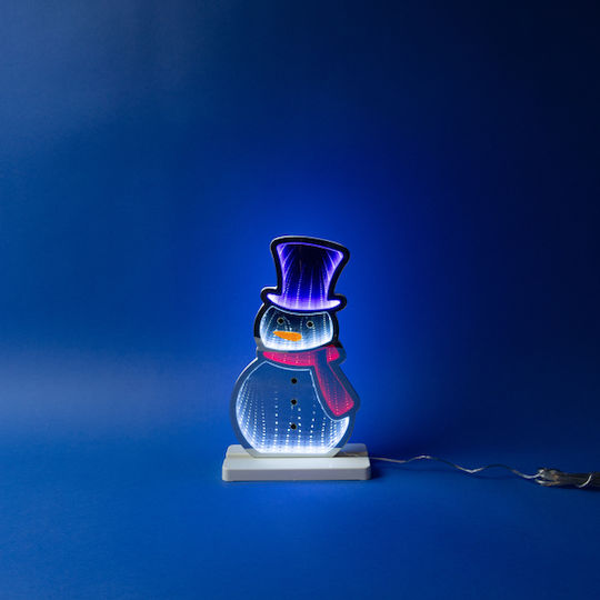 Eurolamp Snowman 17.5x5.5x33cm Decorative Design Mirror Led Tape Transformer 87 Led Multicolour Led Extension Power Supply 3m Ip20 Eurolamp