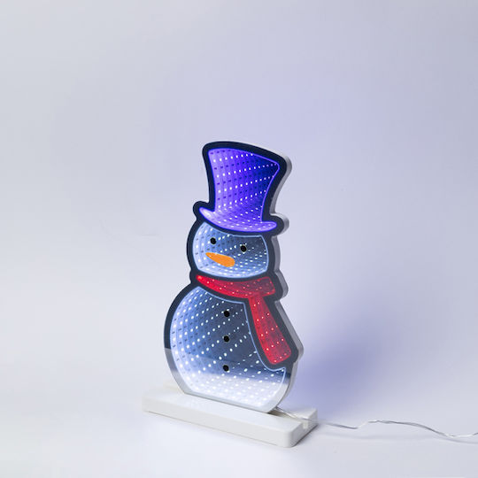 Eurolamp Snowman 17.5x5.5x33cm Decorative Design Mirror Led Tape Transformer 87 Led Multicolour Led Extension Power Supply 3m Ip20 Eurolamp