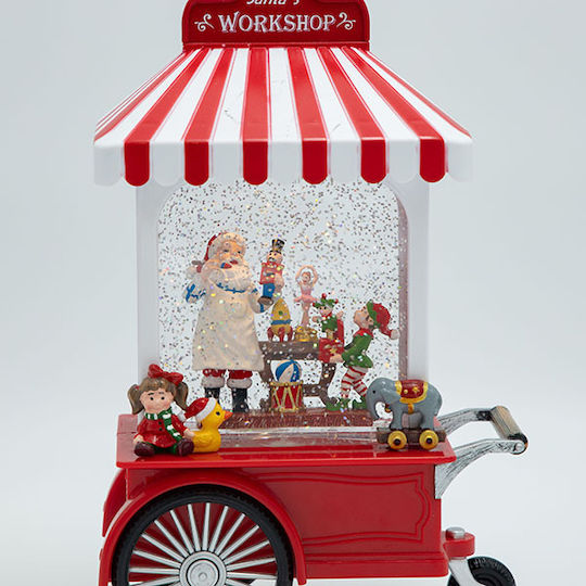 Eurolamp Santa's Workshop Water Inside Illuminated Battery Timer 17.5x9x27cm Eurolamp