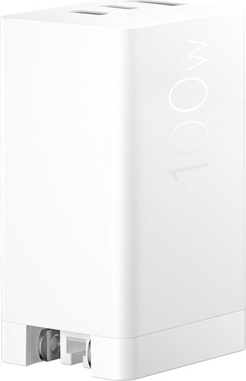 Asus Charger Without Cable GaN with USB-C Port 100W Power Delivery Whites (90XB09SN-BPW010)