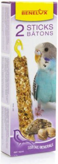 Benelux Food Sticks for Budgerigars 2 pieces with iodine and minerals 55gr